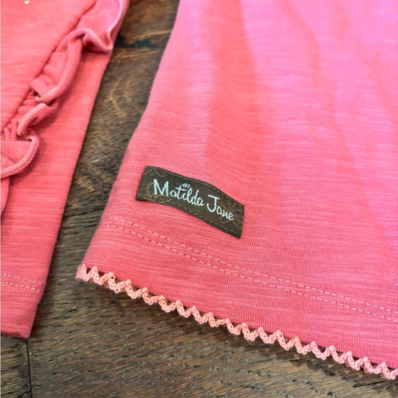 Pink Ruffle Sleeve Kids Top‎ - Picture 5 of 7